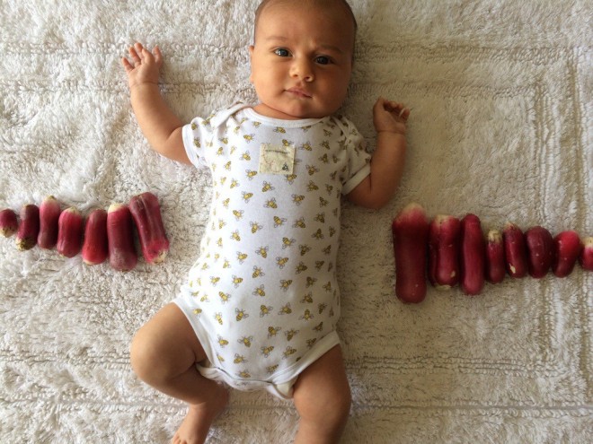 Baby size radishes